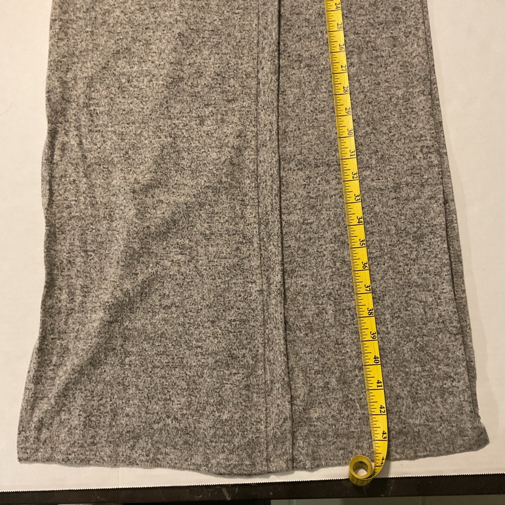 Coin 1804 Long Cardigan Open Front Sleeveless Heather Gray - Picture 3 of 7